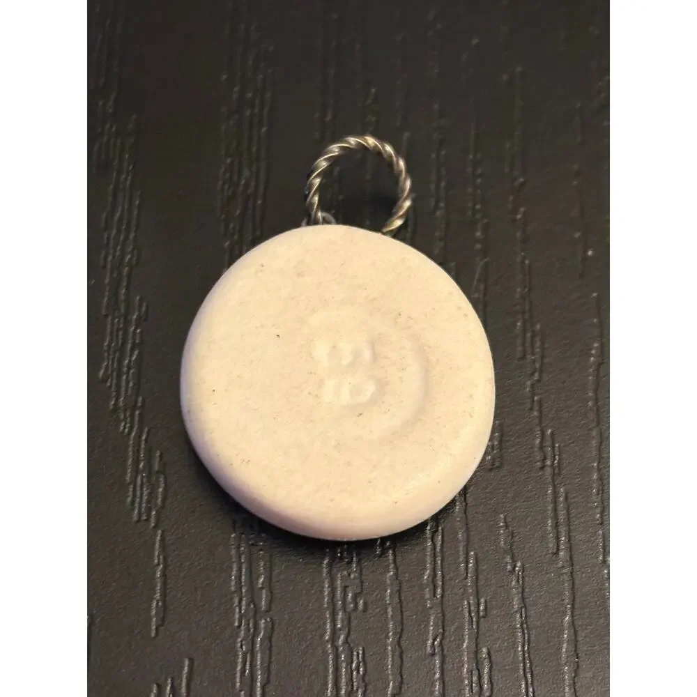Baseball Charm Pendant, Hand Painted Sports Jewelry